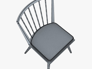 midcentury modern chair ensemble Model 3D