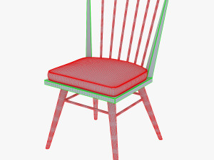 midcentury modern chair ensemble Model 3D