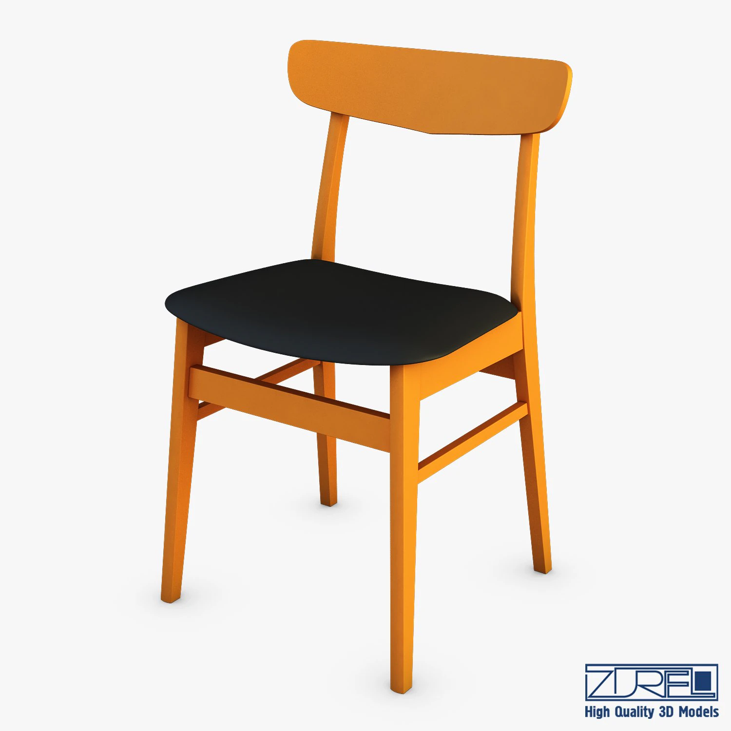 danish modern dining chairs 3D Model .c4d .max .obj .3ds .fbx .stl .blend 