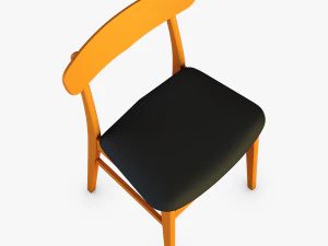 danish modern dining chairs 3D Model