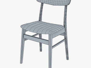 danish modern dining chairs 3D Model
