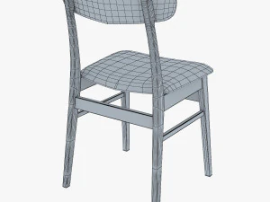 danish modern dining chairs 3D Model