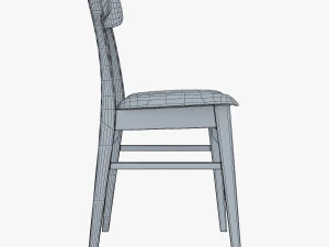 danish modern dining chairs 3D Model