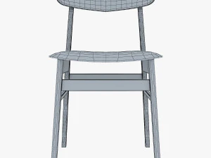 danish modern dining chairs 3D Model
