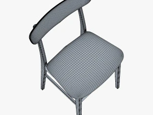 danish modern dining chairs 3D Model