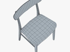 danish modern dining chairs 3D Model