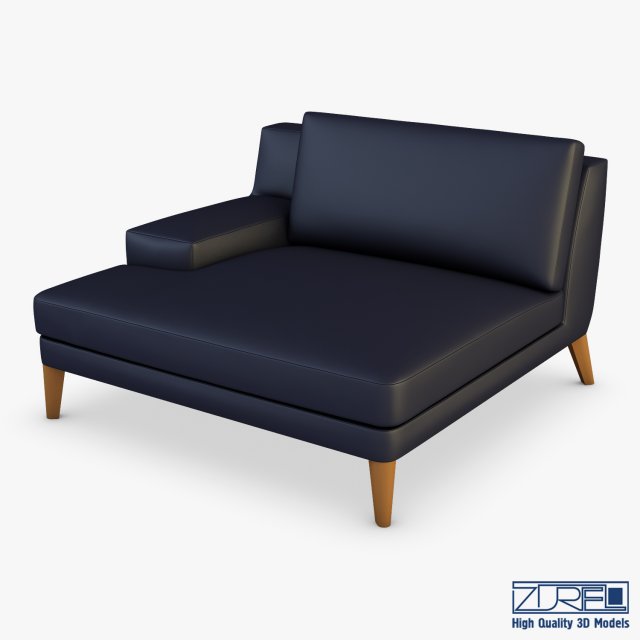 roche bobois playlist large 3 seat chaise Modelo 3D .c4d .max .obj .3ds .fbx .stl .blend 