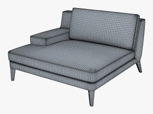 roche bobois playlist large 3 seat chaise 3D Model