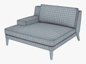 roche bobois playlist large 3 seat chaise 3D Model