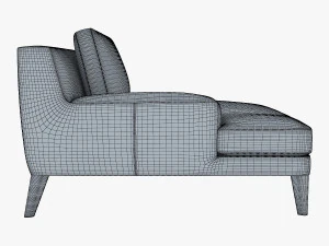 roche bobois playlist large 3 seat chaise 3D Model