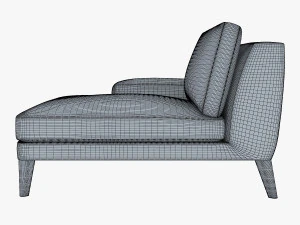 roche bobois playlist large 3 seat chaise 3D Model