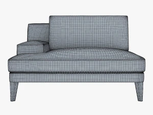 roche bobois playlist large 3 seat chaise 3D Model