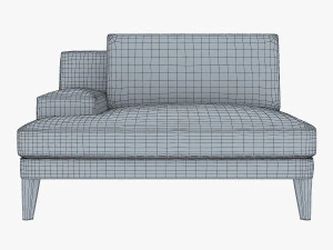 roche bobois playlist large 3 seat chaise 3D Model
