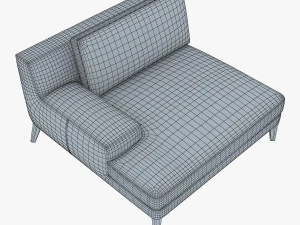 roche bobois playlist large 3 seat chaise 3D Model