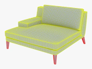 roche bobois playlist large 3 seat chaise 3D Model