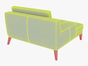 roche bobois playlist large 3 seat chaise 3D Model