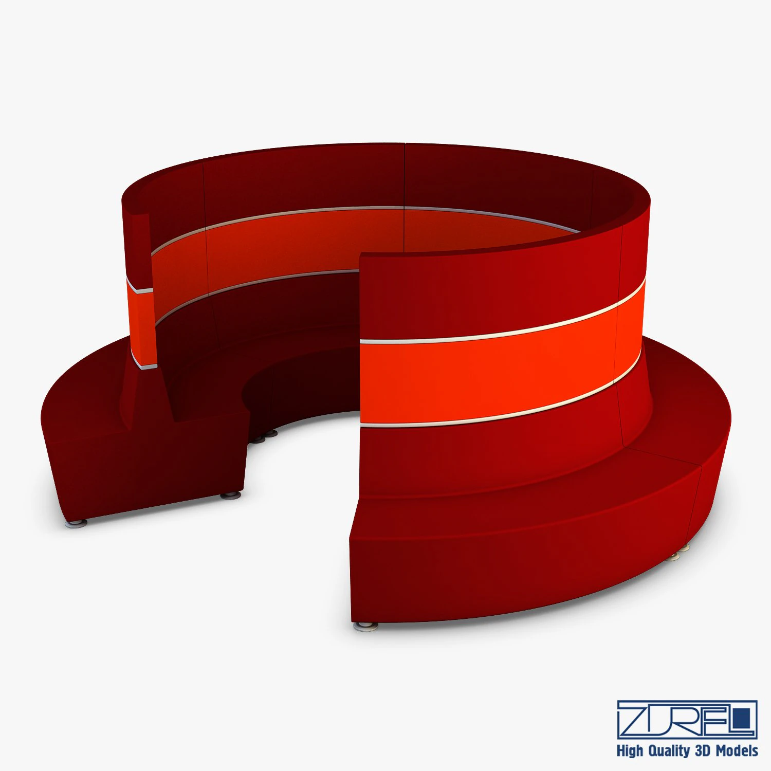 round chair 3D Model .c4d .max .obj .3ds .fbx .stl .blend 