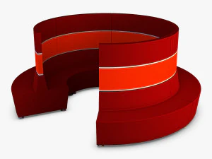 okrągłe krzesło Model 3D