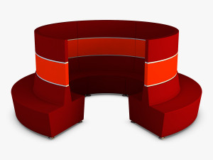 round chair Model 3D