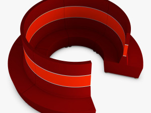 round chair Model 3D