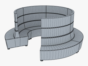 round chair Model 3D