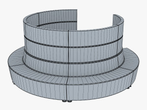round chair Model 3D