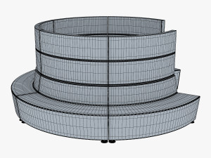 round chair Model 3D