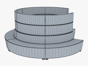 round chair Model 3D