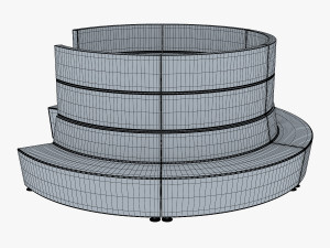 round chair Model 3D