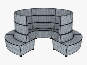 round chair Model 3D