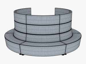 round chair Model 3D