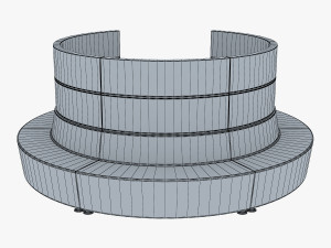 round chair Model 3D