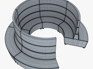 round chair Model 3D