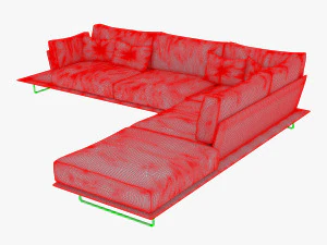 vessel sofa v 1 3D Model
