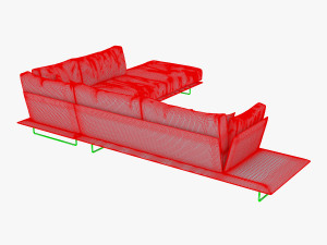 vessel sofa v 1 3D Model
