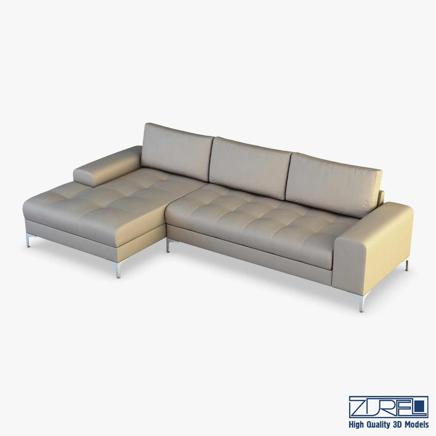 monaco sofa 3D Model .c4d .max .obj .3ds .fbx .stl .blend 