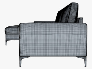 monaco sofa Modello 3D