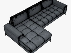 monaco sofa Modello 3D
