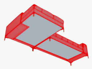 monaco sofa 3D Model