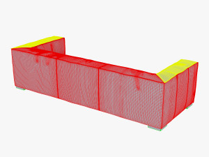 belluchi sofa Modello 3D