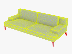 roche bobois playlist large 3 seat sofa 3D 模型
