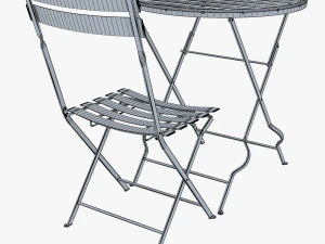 valentino chair table 3D Model