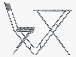 valentino chair table 3D Модель