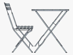 valentino chair table 3D Model