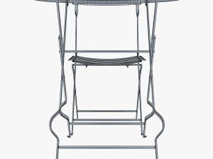 valentino chair table 3D Модель