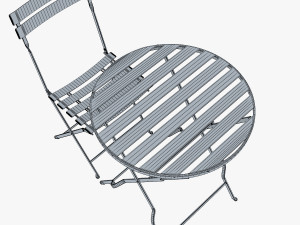 valentino chair table 3D Модель