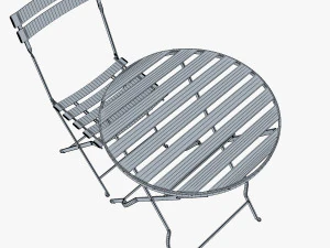 valentino chair table 3D Model