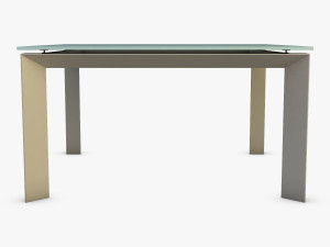 nelio dining table 3D मॉडल