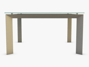 nelio dining table 3D मॉडल