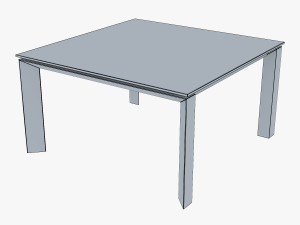 nelio dining table 3D मॉडल
